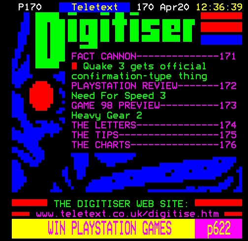 Digitiser, Teletext - 1998